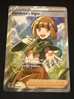 Pokemon TCG Gardenia's Vigor Full Art Ultra Rare Holo 184/189 Astral Radiance - Image 1