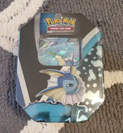 Pokemon TCG Evolutions Tin 2021 Vaporeon + Flareon V Evolving Skies Sealed - Image 4