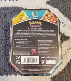 Pokemon TCG Evolutions Tin 2021 Vaporeon + Flareon V Evolving Skies Sealed - Image 5