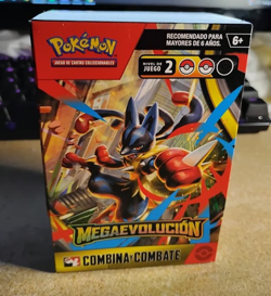 MEGA EVOLUTION EMPTY TCG DISPLAY DECK + BOOSTER PACKS POKEMON BOX SPANISH - Image 1