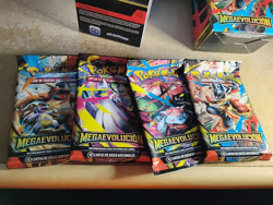 MEGA EVOLUTION EMPTY TCG DISPLAY DECK + BOOSTER PACKS POKEMON BOX SPANISH - Image 4