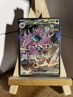 2025 Pokemon DRI EN Team Rocket’s Nidoking ex #233 Special Illustration Rare! - Image 2