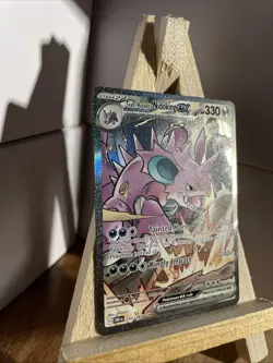 2025 Pokemon DRI EN Team Rocket’s Nidoking ex #233 Special Illustration Rare! - Image 3