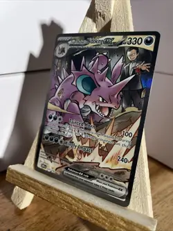 2025 Pokemon DRI EN Team Rocket’s Nidoking ex #233 Special Illustration Rare! - Image 4