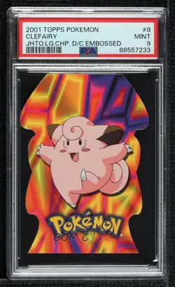 Clefairy Topps Pokemon TV Animation Edition Johto Series 1 Die-Cut Embossed 2001 - Image 1