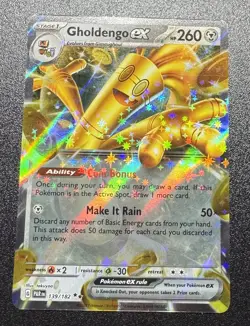 Gholdengo ex 2023 Scarlet & Violet: Paradox Rift 139/182 Double Rare Pokemon - Image 1