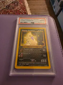 Pokemon 2002 Shining Tyranitar 113/105 Neo Destiny holo PSA 8 NM-MT - Image 3