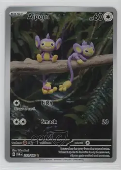 Aipom Illustration Rare Pokemon Scarlet & Violet Paradox Rift (PAREN) #211 - Image 1