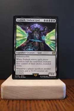 R 0128 Zodiark, Umbral God NM Rare FFXIV Final Fantasy MTG Card FIN Black God - Image 1