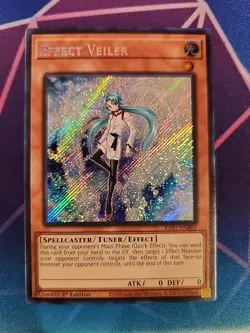 Yu-Gi-Oh Effect Veiler Secret Rare Card RA01-EN003 NM 1st Edition - Image 1