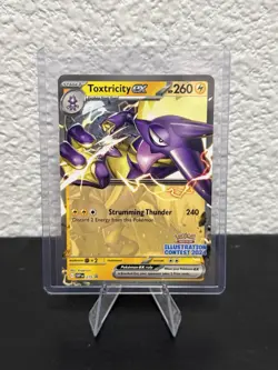 2024 Illustration Contest Toxtricity 215 Pokemon Card SV Promo NM - Image 1