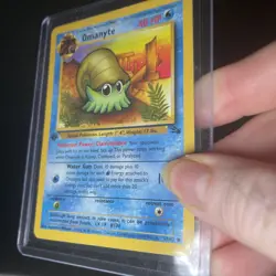 Omanyte 52/62 1st Edition NM/M Card Fossil Base Set Pokemon TCG 1999 Wizards - Image 4