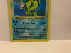 Genuine Gyarados Shadowless 6/102 Base Set Holo Rare Vintage Pokemon Card (2) - Image 5