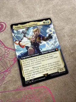 MTG Tidus, Yuna's Guardian (Extended Art) - Commander (FIC) FFX MYTHIC 0187 - Image 2