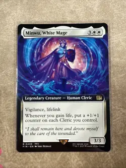 x1 Minwu, White Mage - Extended Art R MTG Final Fantasy M/NM, English - Image 1