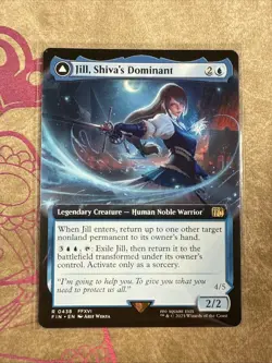 MTG Jill, Shiva's Dominant 438 Extended Art Regular Rare Final Fantasy FIN - Image 1
