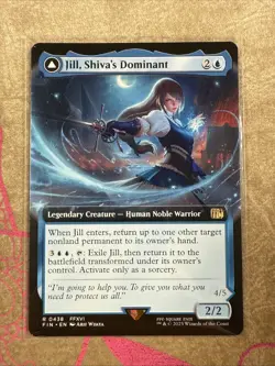MTG Jill, Shiva's Dominant 438 Extended Art Regular Rare Final Fantasy FIN - Image 3