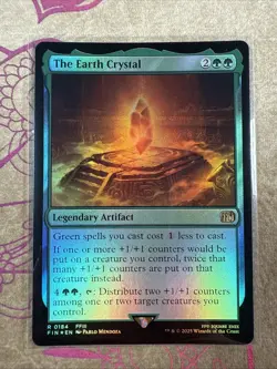 MTG The Earth Crystal - FOIL - Final Fantasy - Image 1