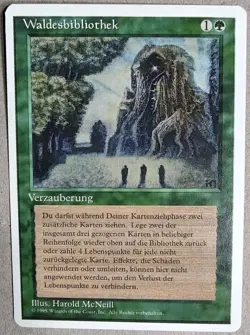 Waldesbibliothek [Sylvan Library] - 4th Ed. FWB (German) - NM - Free Ship - MTG - Image 1