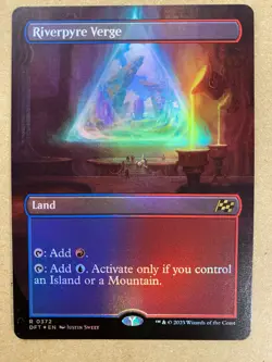 MTG 1x FOIL BORDERLESS Riverpyre Verge # 372 Aetherdrift Magic Gathering x1 NM - Image 1