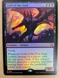 MTG 1x FOIL Lord of the Void # 81 Ravnica Remastered Magic the Gathering x1 NM - Image 1