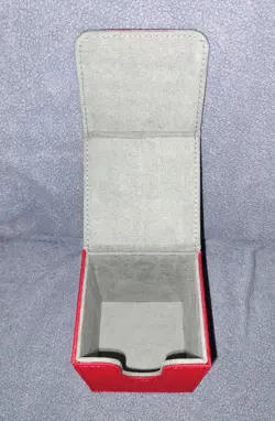 Mlikero Premium Deck Box for MTG -Red- 100+ Sleeved Card Capacity w/ 2 Dividers - Image 3