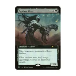 WOTC MtG Magic the Gathering Syphon Sliver (Extended Art) (R) (Foil) NM - Image 1