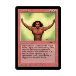 WOTC MtG Arabian Nights Mijae Djinn (U2) VG - Image 1