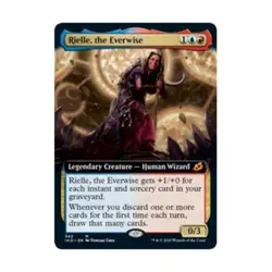 WOTC MtG Ikoria Lair of Behemoths Rielle Everwise (Extended Art) (MR) (Foi NM - Image 1