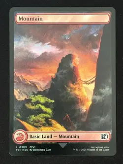 1x MTG Mountain (0303, Foil) - FINAL FANTASY (FIN) - Magic the Gathering - Image 1