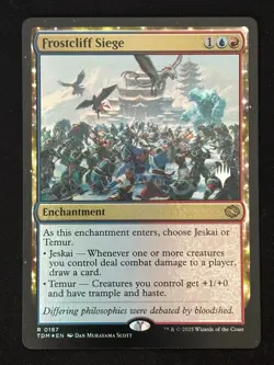 1x MTG Frostcliff Siege (Foil) - Promo Pack: Tarkir: Dragonstorm (PPTDM) #187 - Image 1
