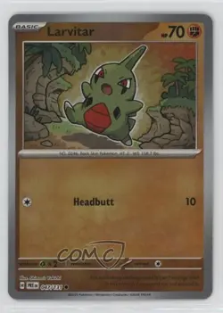 Larvitar Master Ball Foil Pokemon Prismatic Evolutions PRE #047 - Image 1
