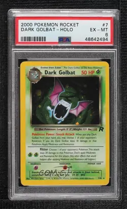 Dark Golbat Holo Pokemon Team Rocket PSA 6 2000 - Image 1