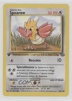 Spearow Italian 1st Ed. Pokemon Jungle #62 1999 - Image 1