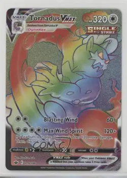 Rainbow - Tornadus VMAX Pokemon Sword & Shield Chilling Reign #209 - Image 1