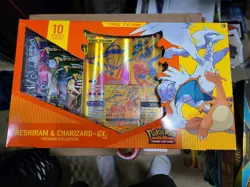 Pokemon Reshiram & Charizard GX Tag Team Premium Collection Box - Factory Sealed - Image 1