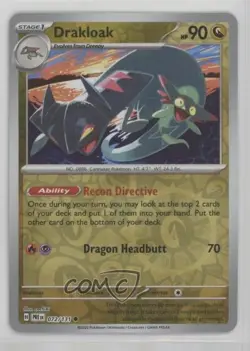 Drakloak Reverse Foil Pokemon Prismatic Evolutions PRE #072 - Image 1