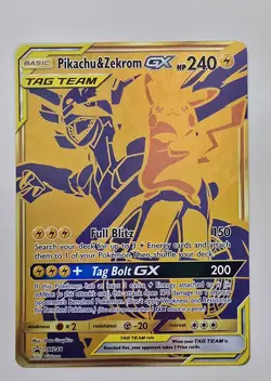 2021 Pokemon Pikachu & Zekrom GX TAG TEAM SM248 Black Star Promo NM - Image 1