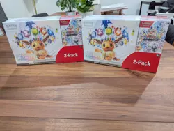 Pokemon Prismatic Evolutions 2 ETBs + 2 Booster Bundles TCG - Costco Pack 🔥 - Image 1