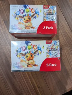 Pokemon Prismatic Evolutions 2 ETBs + 2 Booster Bundles TCG - Costco Pack 🔥 - Image 2