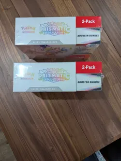 Pokemon Prismatic Evolutions 2 ETBs + 2 Booster Bundles TCG - Costco Pack 🔥 - Image 4