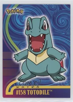 Totodile Topps Pokemon TV Animation Edition Johto Series 1 #158 2001 - Image 1