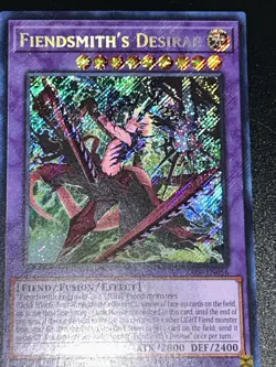 Yugioh! Fiendsmith's Desirae - RA04-EN056 - Secret Rare - 1st Edition Near Mint, - Image 1