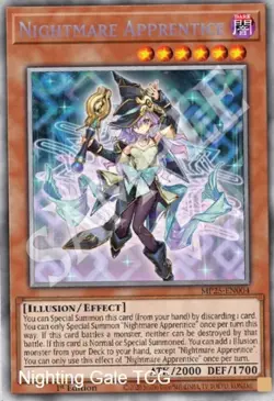 Yugioh! Nightmare Apprentice Starlight Rare 2025 tin MP25-EN004 ships 9/5 - Image 1