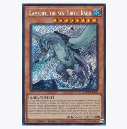 1x Gameciel, the Sea Turtle Kaiju - BLC1-EN005 Secret Rare NM Yugioh 2 Available - Image 1