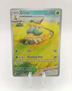 Pokemon TCG Grotle 164/162 Temporal Forces Illustration Rare Card Mint Fresh - Image 1
