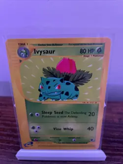 Pokemon Expedition Ivysaur Card 82/165 NM Base Set Non-Holo EREADER - Image 1