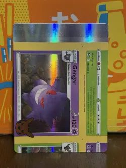 Pokemon Card Gengar Error Miscut NFC - One Of A Kind - Image 1