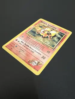 Blaine’s Growlithe 35/132 Gym Heroes Unlimited 2000 Pokemon Card Uncommon NM - Image 3