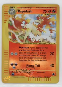 Rapidash Reverse Foil Pokemon e-Card Series Expedition #26 2002 - Image 1
